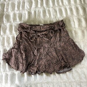 URBAN Romantics Brown Mini Skater Skirt